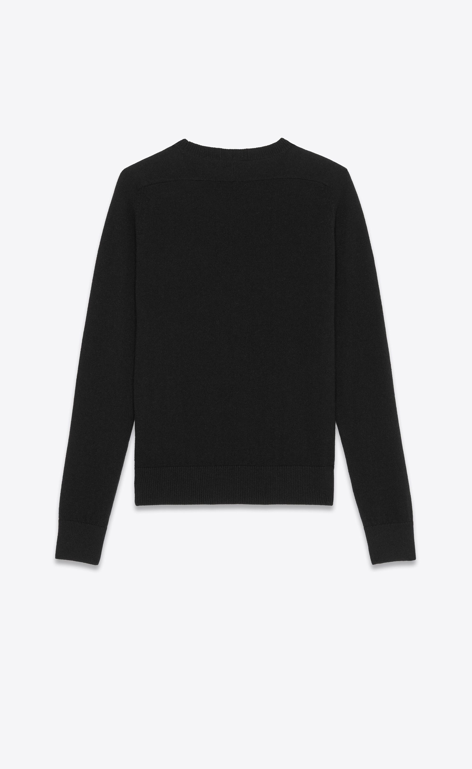Saint Laurent Paris o1s1wg110425 693298 Cashmere Sweater in Black Size US S / EU 44-46 / 1 - 2 Thumbnail