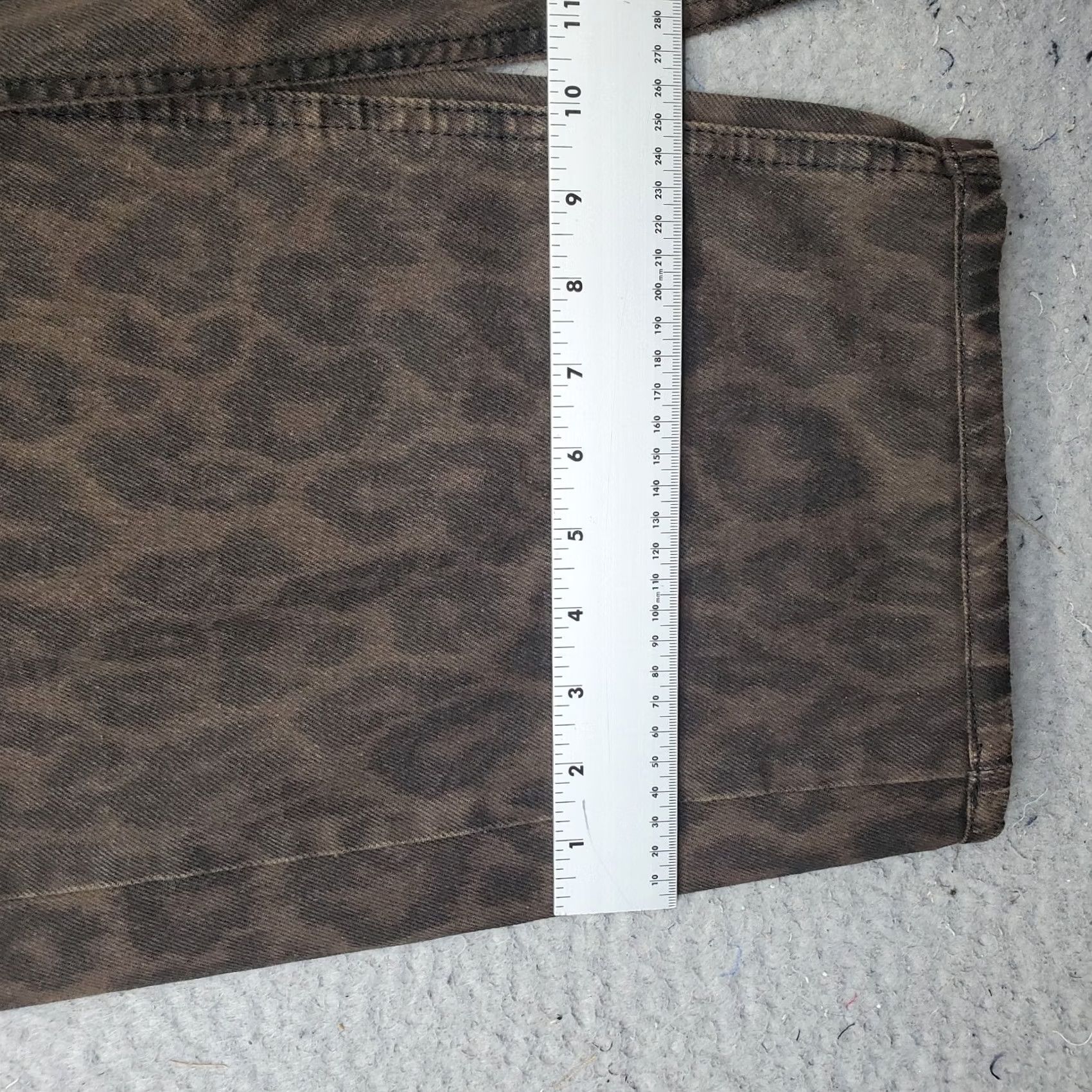Urban Outfitters BDG Urban Outfitters Jeans Womens 24W Multicolor Leopard Print Wide Leg Baggy Size 42" / US 20 - 5 Thumbnail