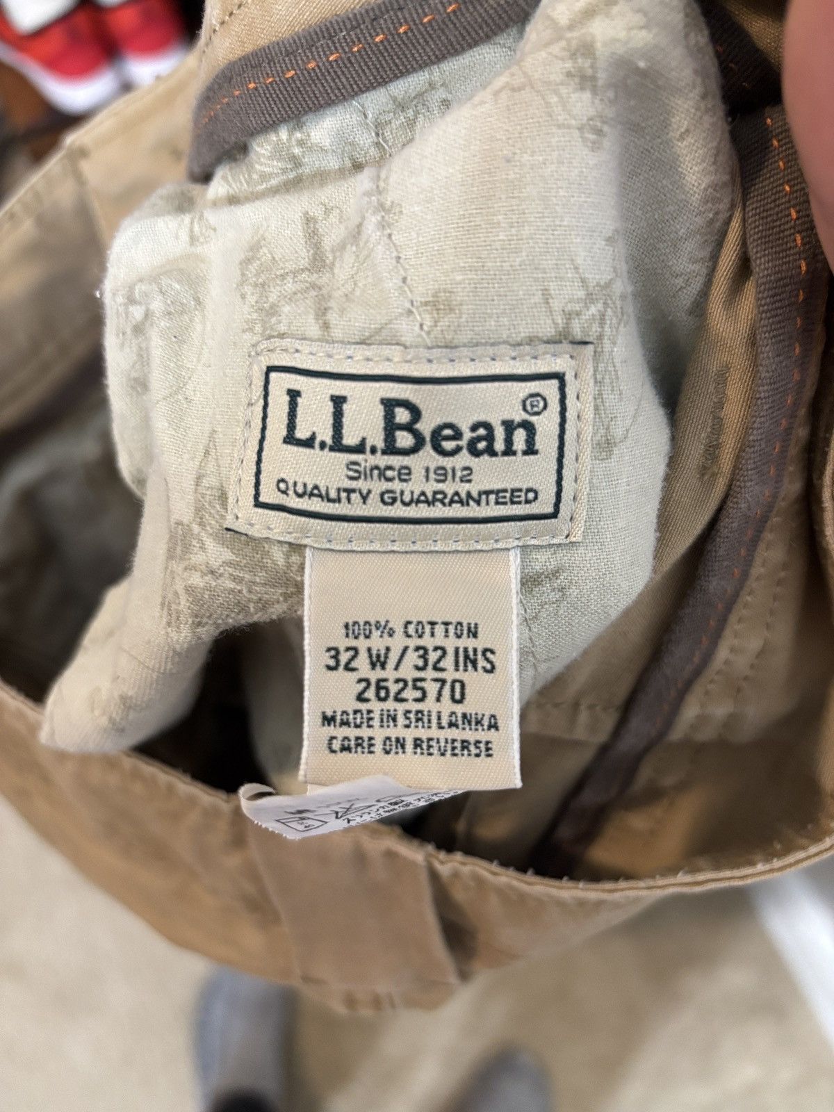 L.L. Bean LL Bean Cargo Pants Cotton Hiking Workwear 32x31 Actual Size US 32 / EU 48 - 5 Thumbnail