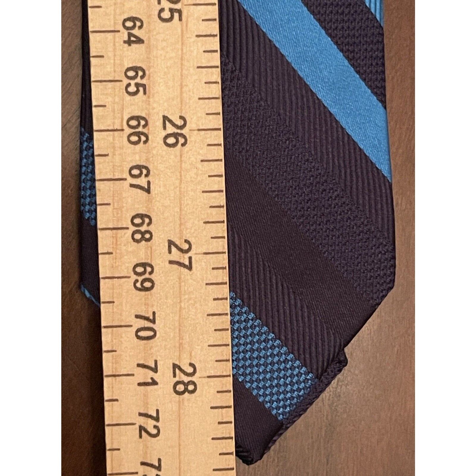 Express Express Blue 100% Silk Men’s Neck Tie Made In China Size ONE SIZE - 5 Thumbnail