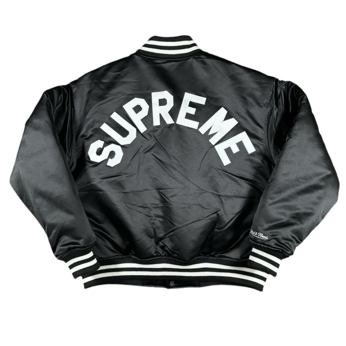 Supreme Mitchell Ness Satin Varsity Jacket Light Jackets 