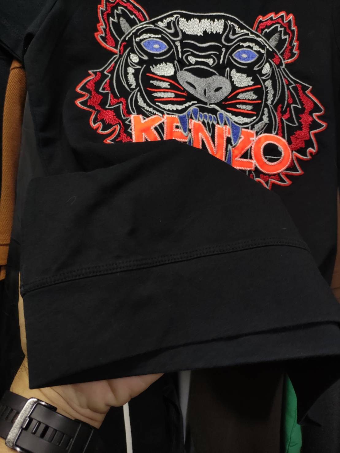 Kenzo Kenzo Paris Big Logo Tiger Embroidered T-shirt Size US S / EU 44-46 / 1 - 6 Thumbnail
