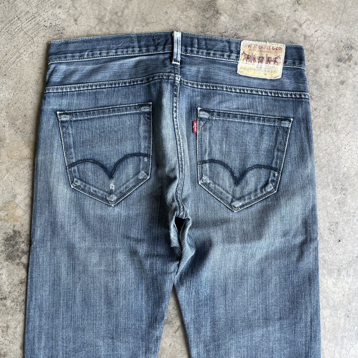 Levi's Vintage Clothing 🔥Vintage Levis 504 Stoned Washed Ripped Distress Denim Jeans Size US 34 / EU 50 - 5 Thumbnail