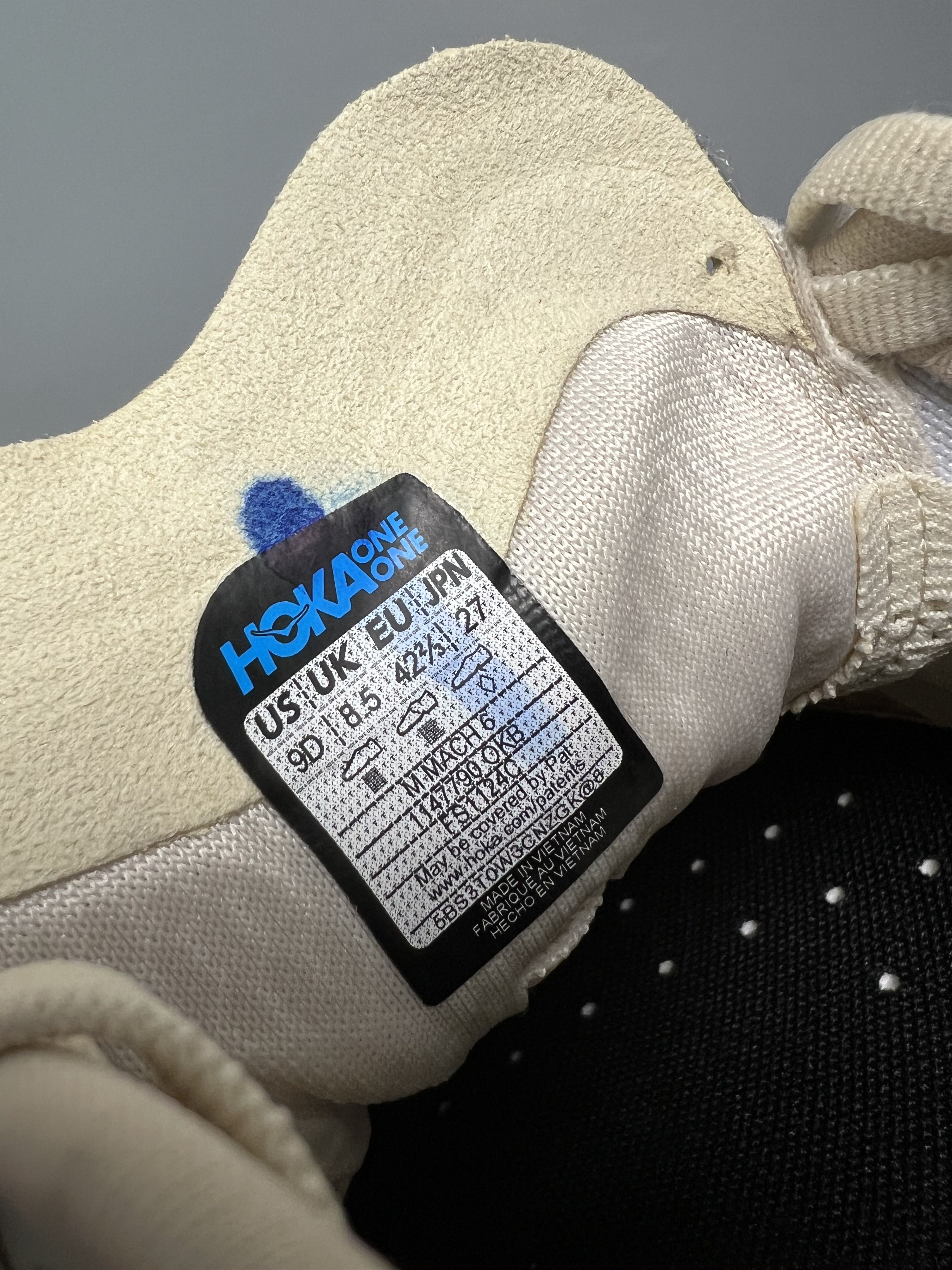 Hoka 9D Hoka One One Mach 6 Men's Running Shoes 1147790-OKB Size US 9 / EU 42 - 18 Thumbnail