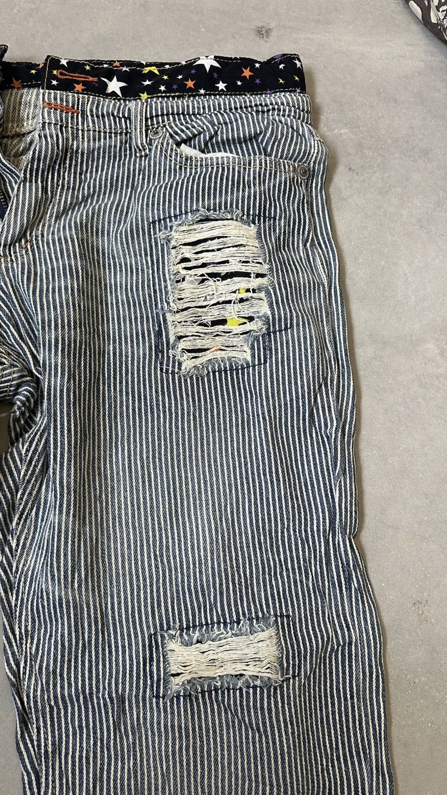 Japanese Brand JAPAN HICKORY DISTRESSED PANT Size US 34 / EU 50 - 5 Thumbnail