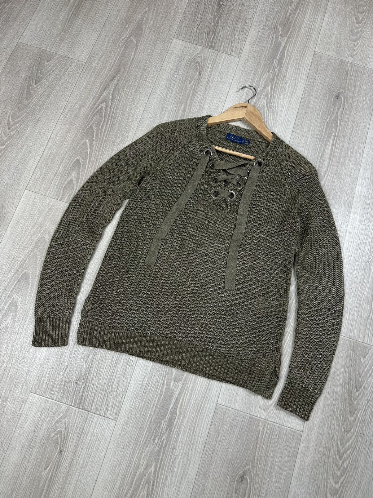 Polo Ralph Lauren Polo Ralph Lauren Linen Lace-Up Women's Sweater Size XS Size XS / US 0-2 / IT 36-38 - 3 Thumbnail