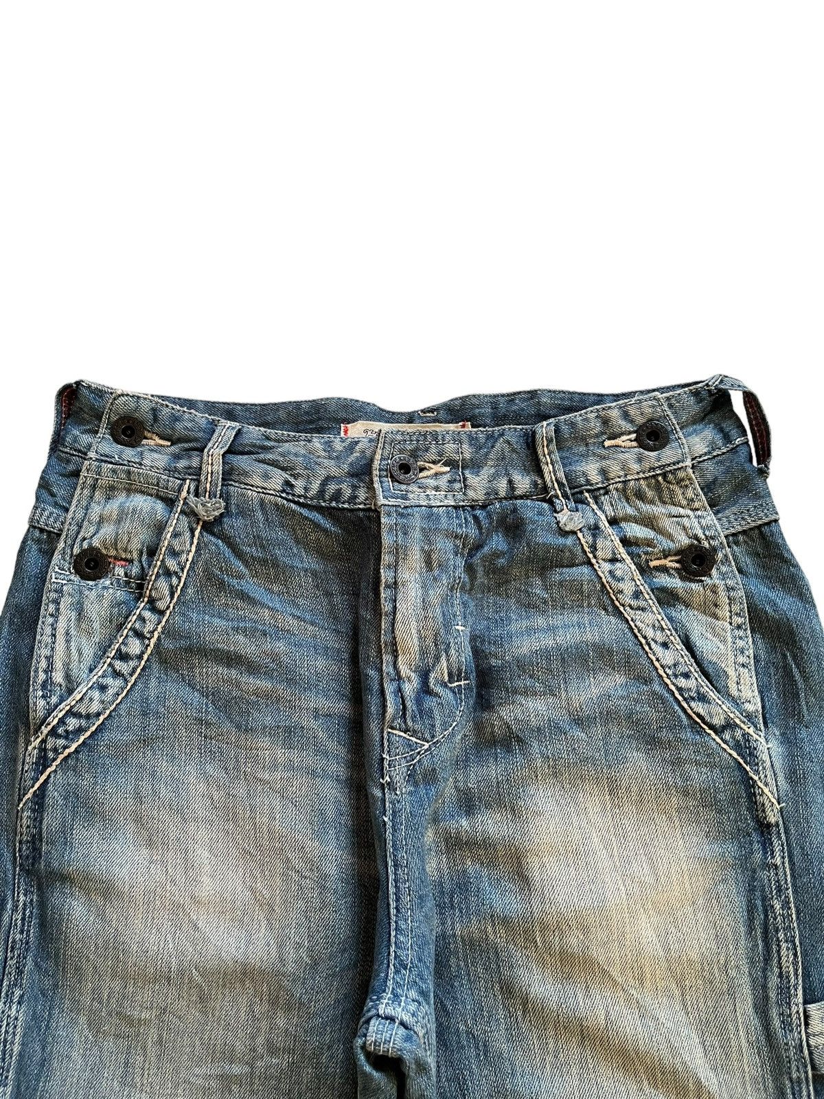 Japanese Brand Vintage Japanese Cepo Buckle Back Baggy Carpenter Jeans Size US 29 - 7 Thumbnail