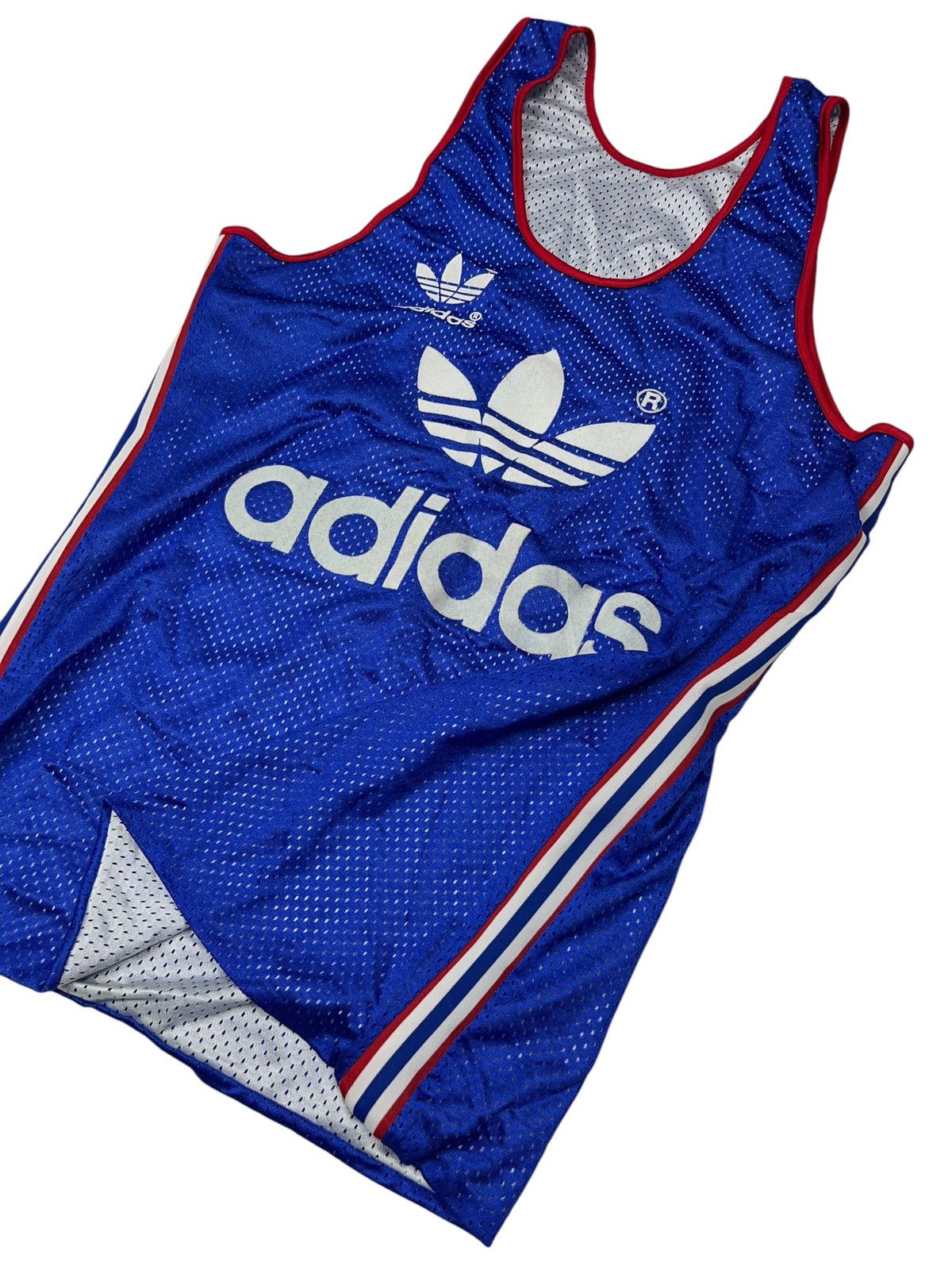Adidas × NBA × Vintage Vintage 80s Adidas Reversible France Basketball Jersey Size US L / EU 52-54 / 3 - 3 Thumbnail
