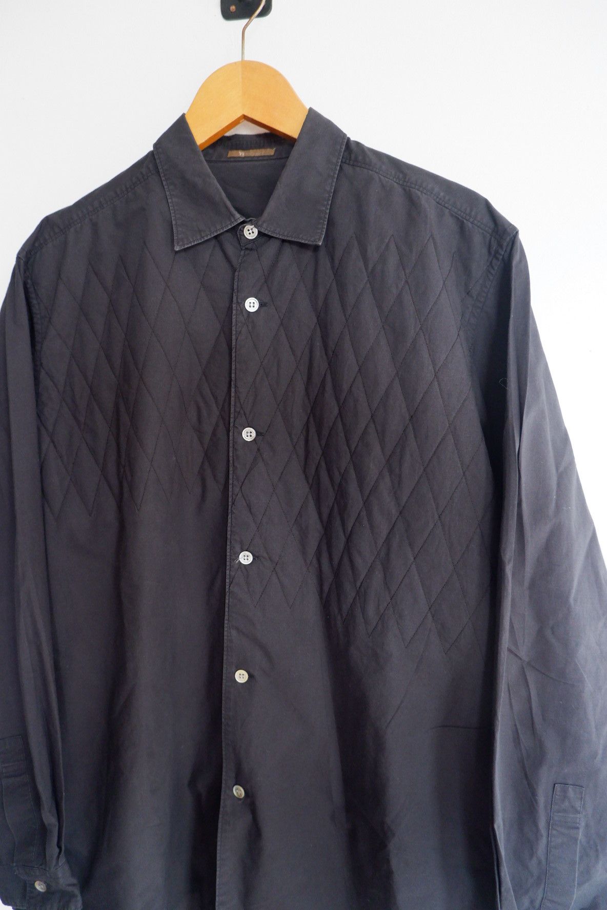 Yohji Yamamoto Vtg Yohji Yamamoto Y's For Men Quilted Padded Shirts Size US XL / EU 56 / 4 - 3 Thumbnail