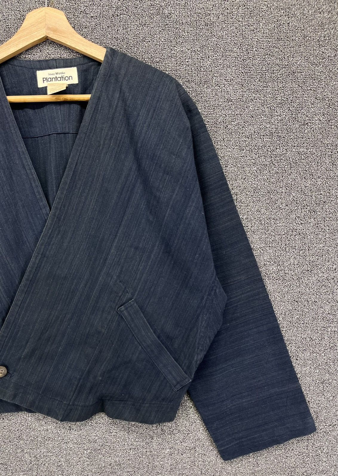 Issey Miyake Vintage Issey Miyake Plantation Cardigan Rare Denim Jacket Size M / US 6-8 / IT 42-44 - 4 Thumbnail