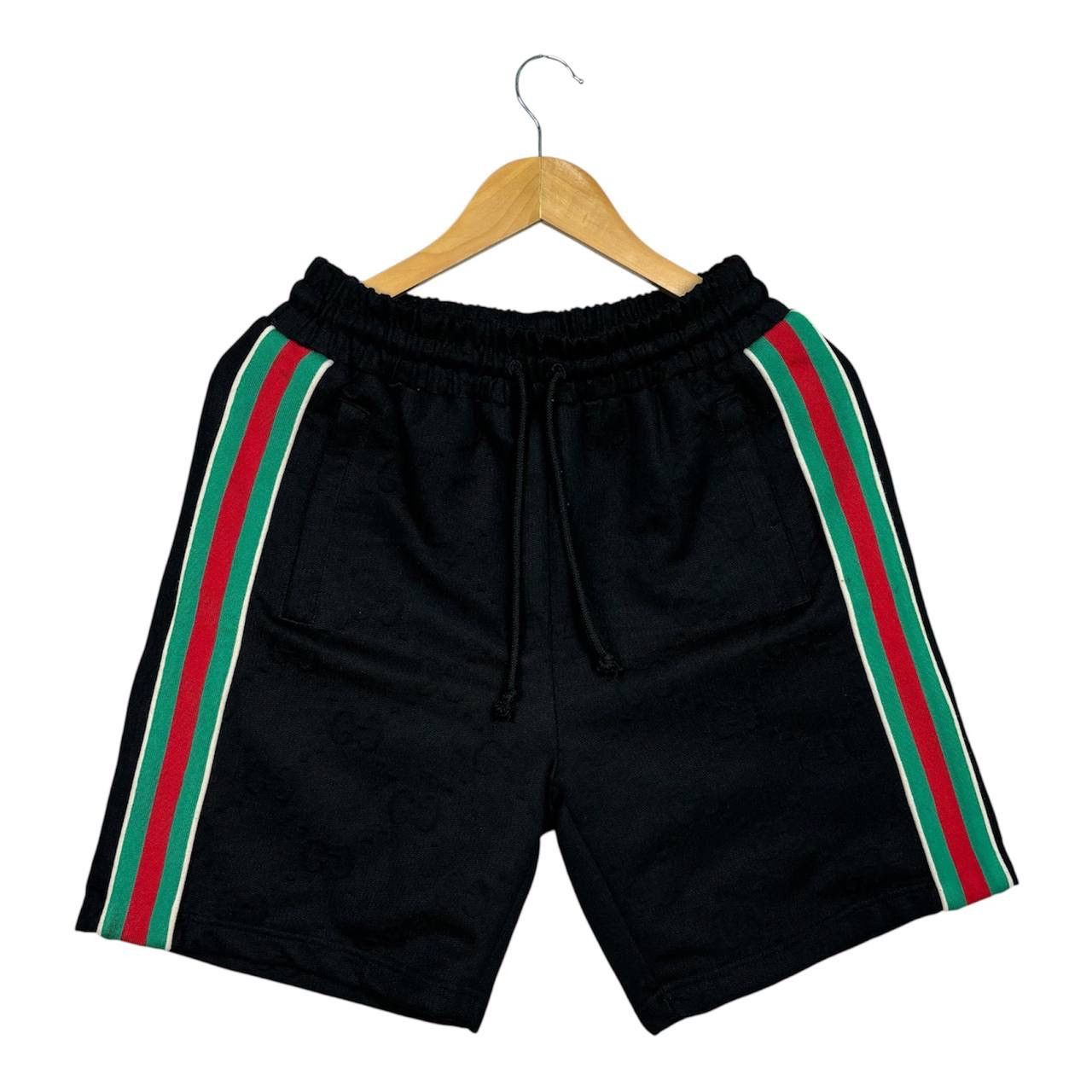 Gucci FINAL DROP! Gucci GG Jacquard Web Stripe Shorts Black Size S Size US 30 / EU 46 - 2 Thumbnail