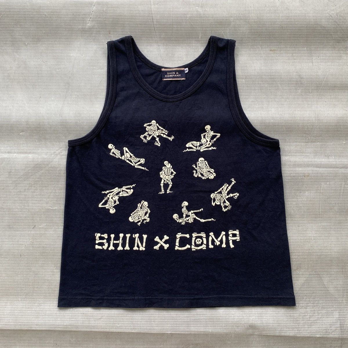 Japanese Brand SHIN AND COMPANY SKULL TANKTOP Size US S / EU 44-46 / 1 - 1 Thumbnail