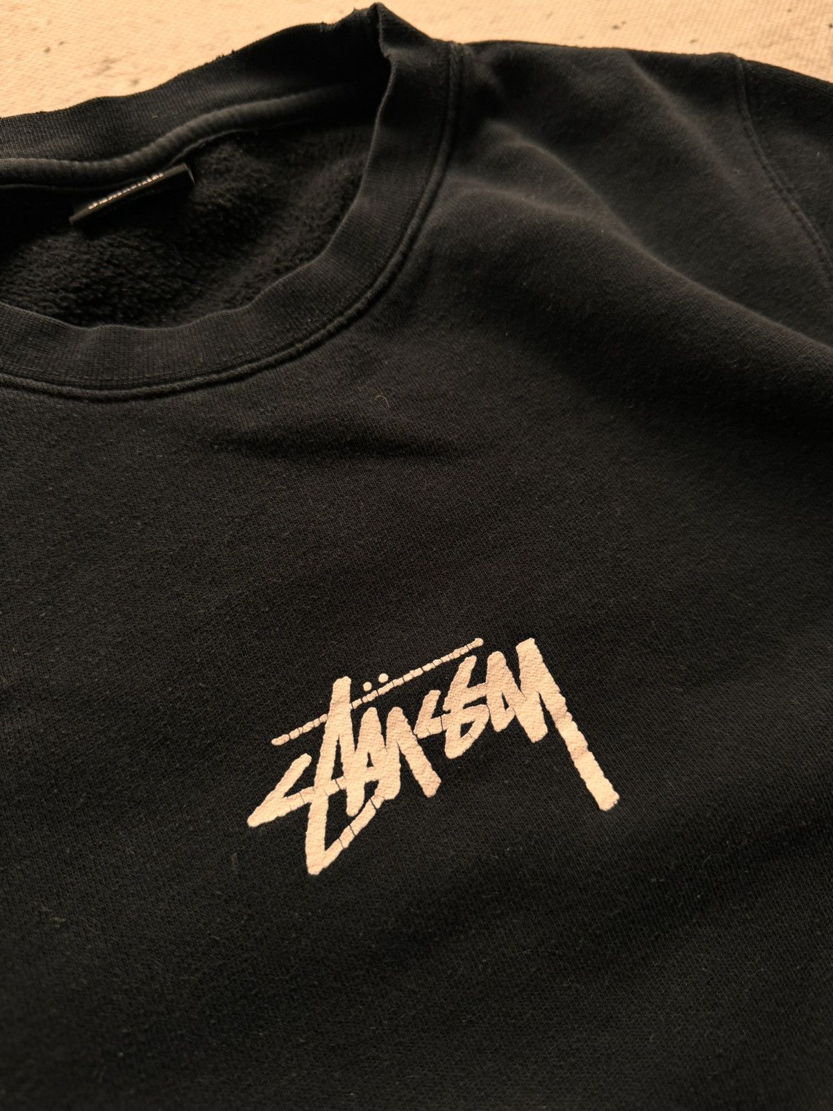 Stussy × Vintage STUSSY CENTER LOGO VINTAGE OVERSIZE SWEATSHIRT Size US S / EU 44-46 / 1 - 4 Thumbnail