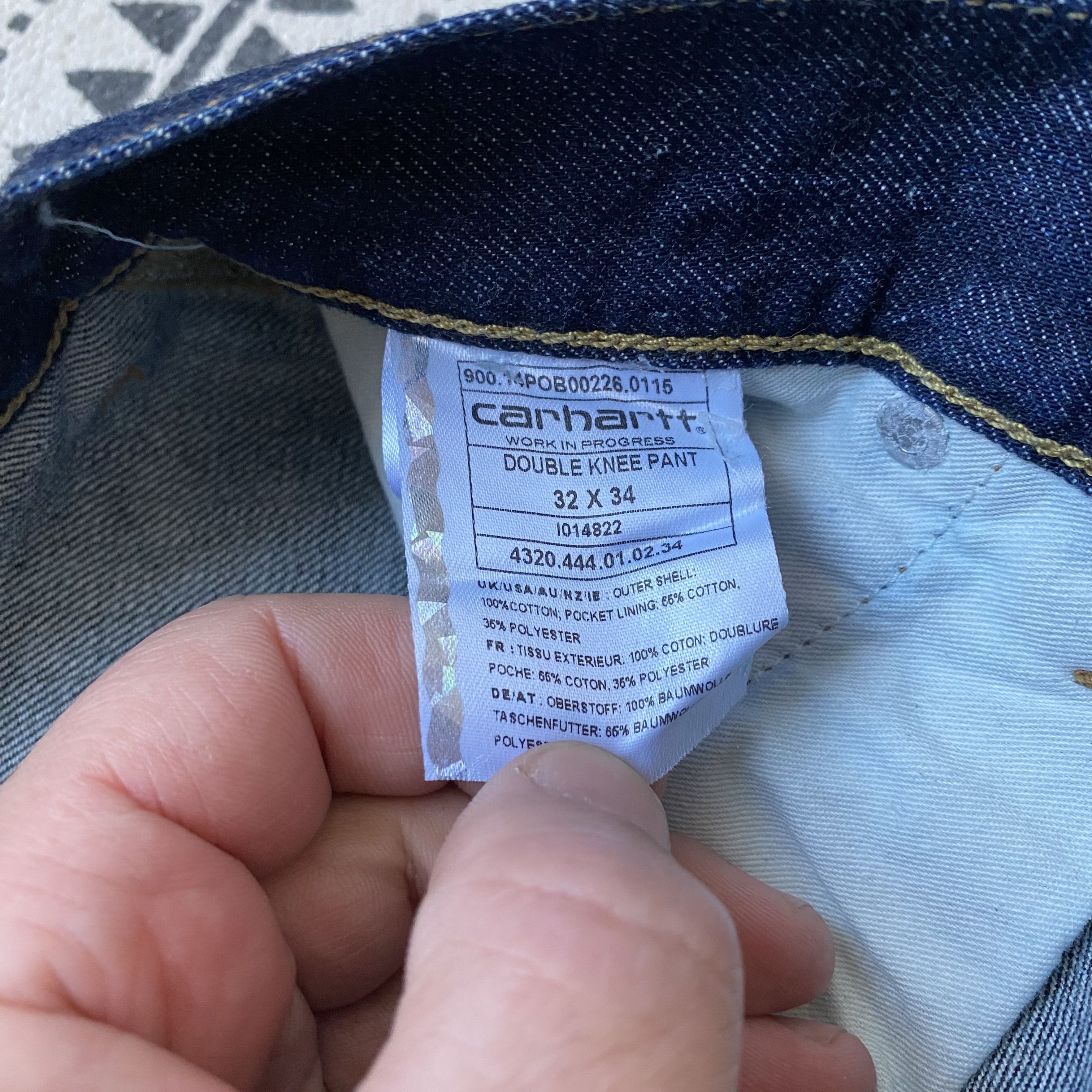 Carhartt 👖Worker Carhartt double knee jeans 13oz Workwear Skater Size US 32 / EU 48 - 7 Thumbnail