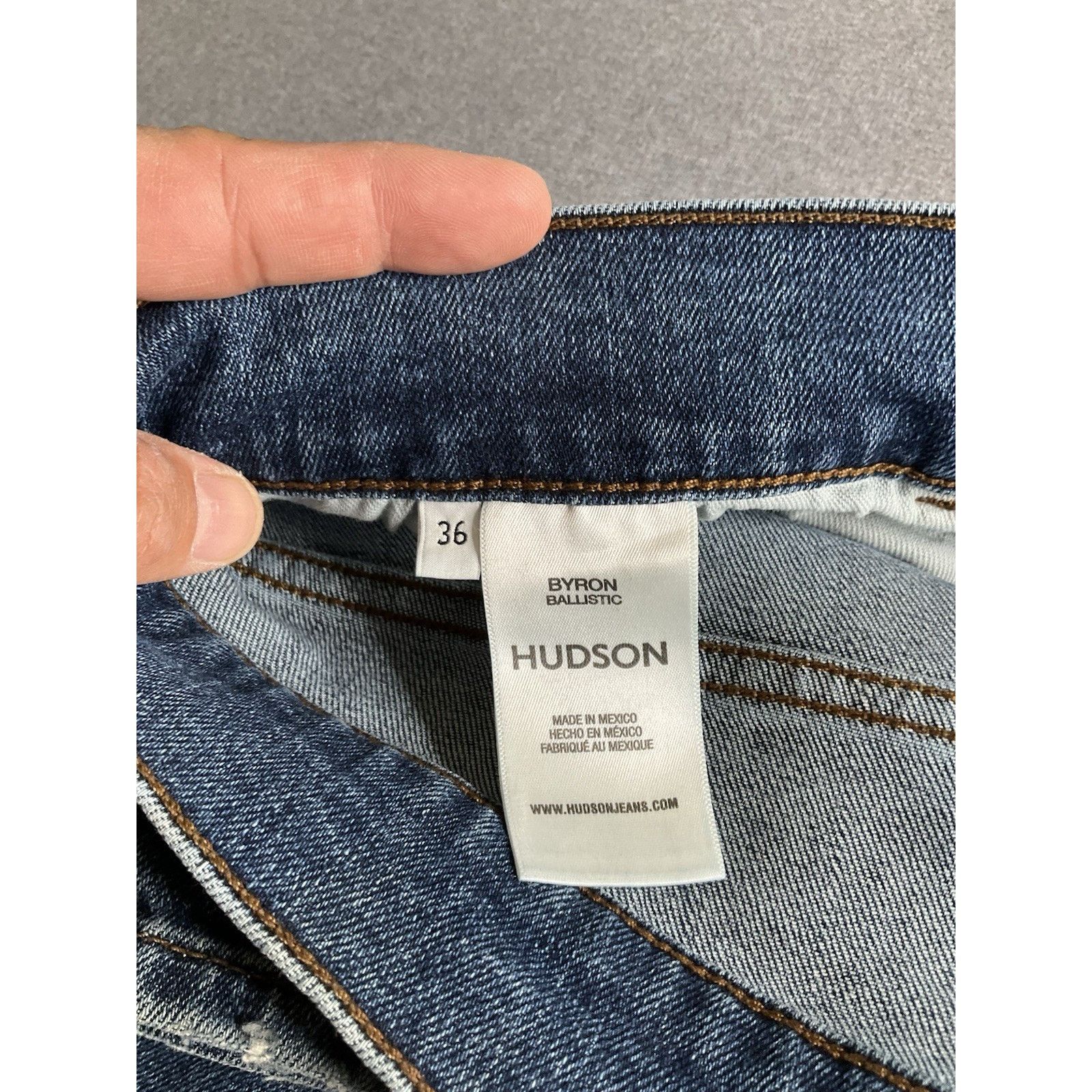 Hudson Hudson Jeans Byron Ballistic Straight Leg Jeans - 36 Size US 36 / EU 52 - 3 Thumbnail