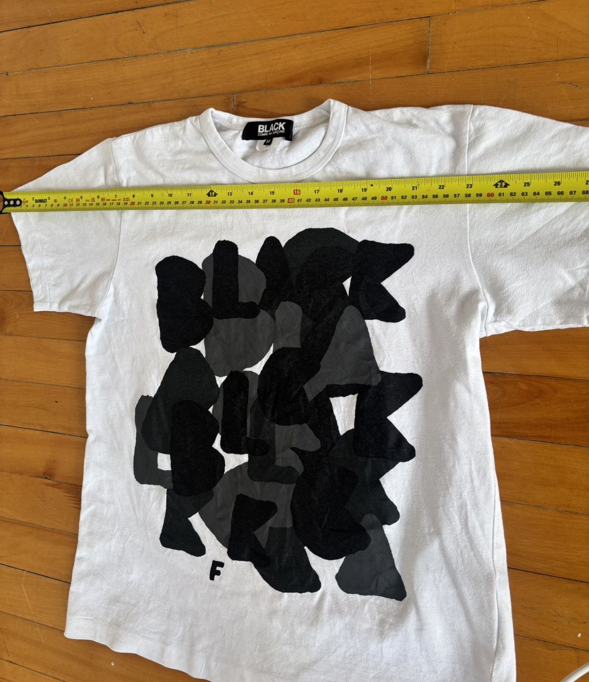 Comme des Garcons Black Black Comme des Garçons Typography Print T-Shirt Mens Size M Size M / US 6-8 / IT 42-44 - 6 Thumbnail
