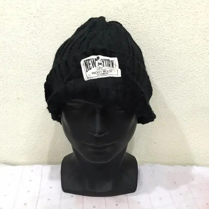 Disney × Mickey Mouse × Vintage Disney New York Mickey Mouse Plain Beanie Hat Size ONE SIZE - 2 Thumbnail
