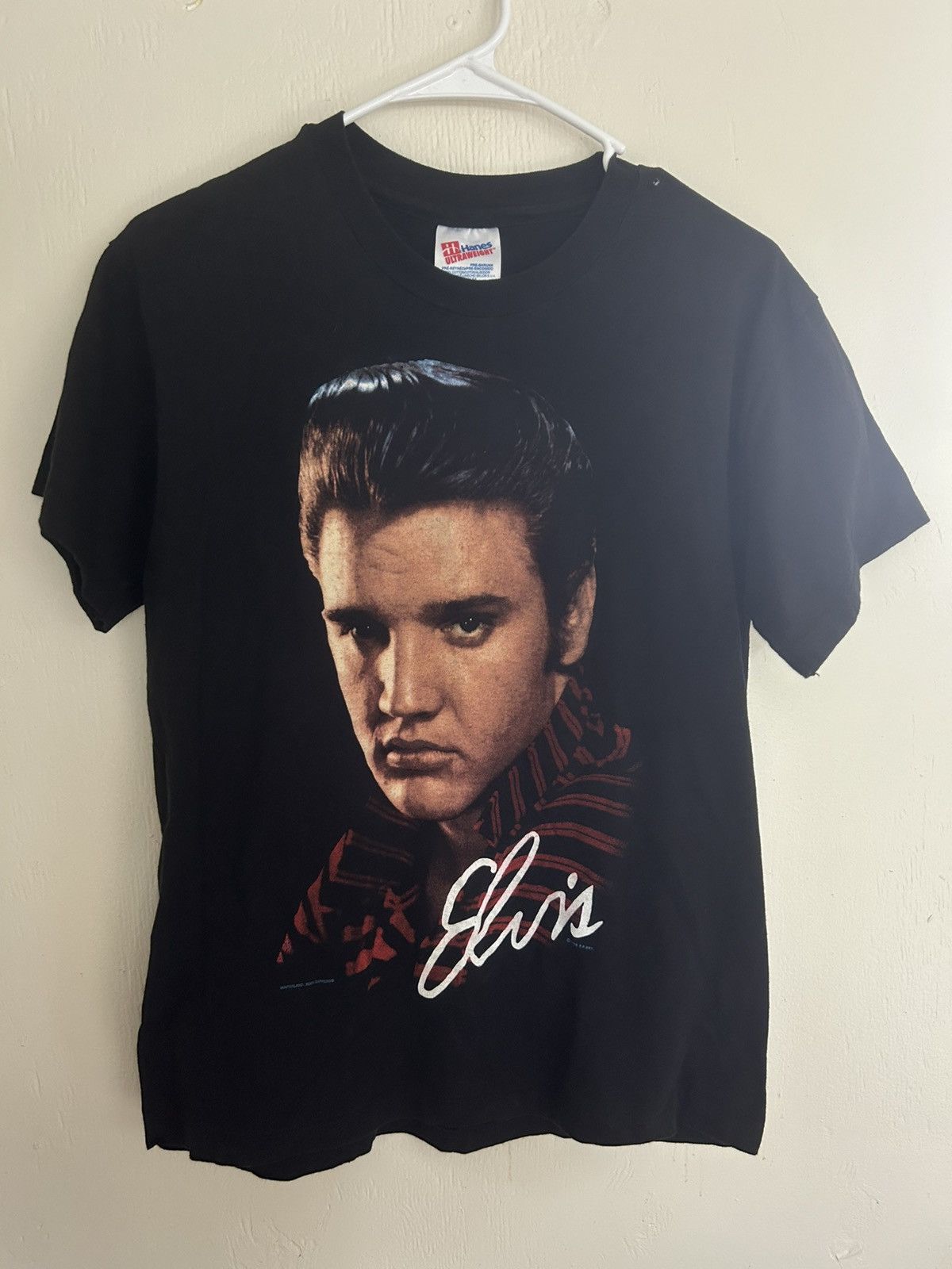 Vintage 1990 Elvis Presley Black Winterland T-shirt