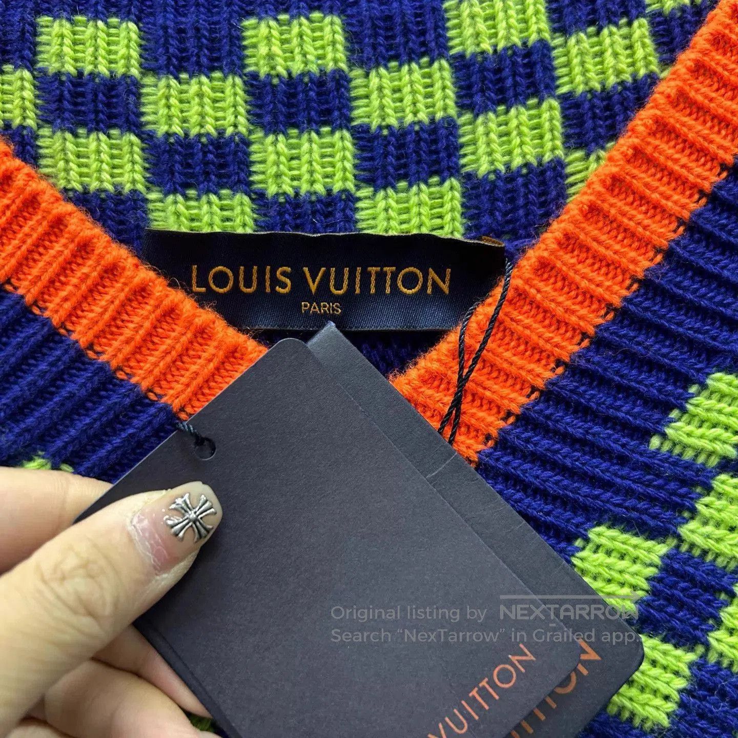 Louis Vuitton Multi-Color V-Neck Knit Sweater. Size US M / EU 48-50 / 2 - 3 Thumbnail