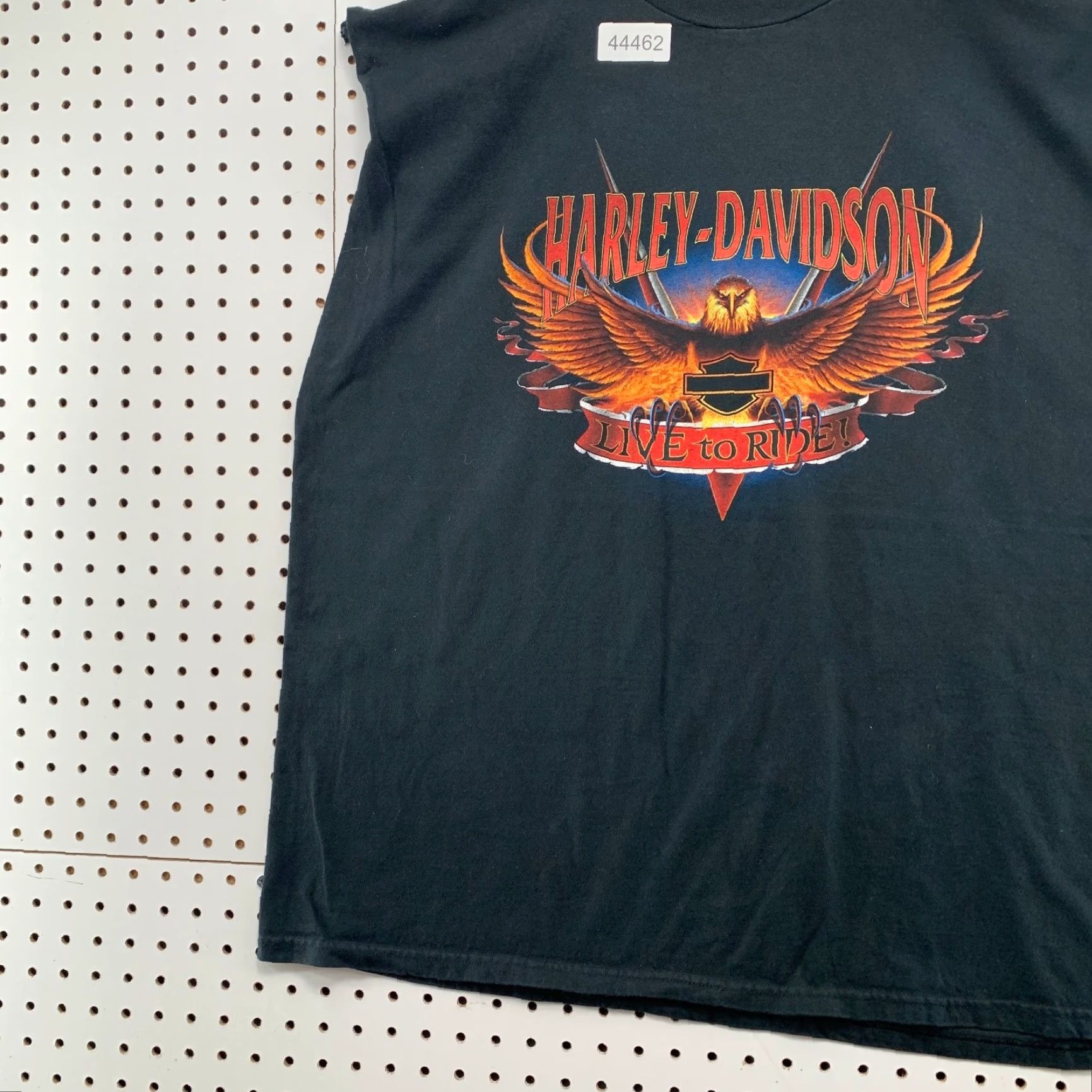 Harley Davidson VINTAGE Harley-Davidson Live Ride Eagle Shirt Men 2XL Black Sleeveless Adult Regular Crew Neck Graphic Print 90s Biker Mens Size US XXL / EU 58 / 5 - 4 Thumbnail