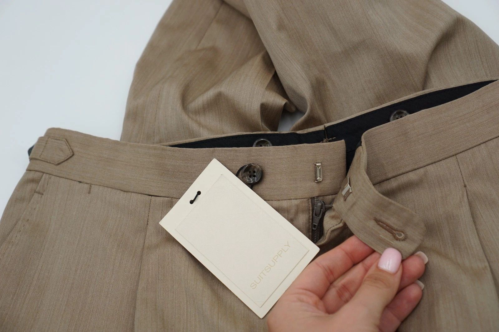 Suitsupply Men Suitsupply Pants Brown Ariston Wool Size 26 UK/US42S Size 42S - 3 Thumbnail