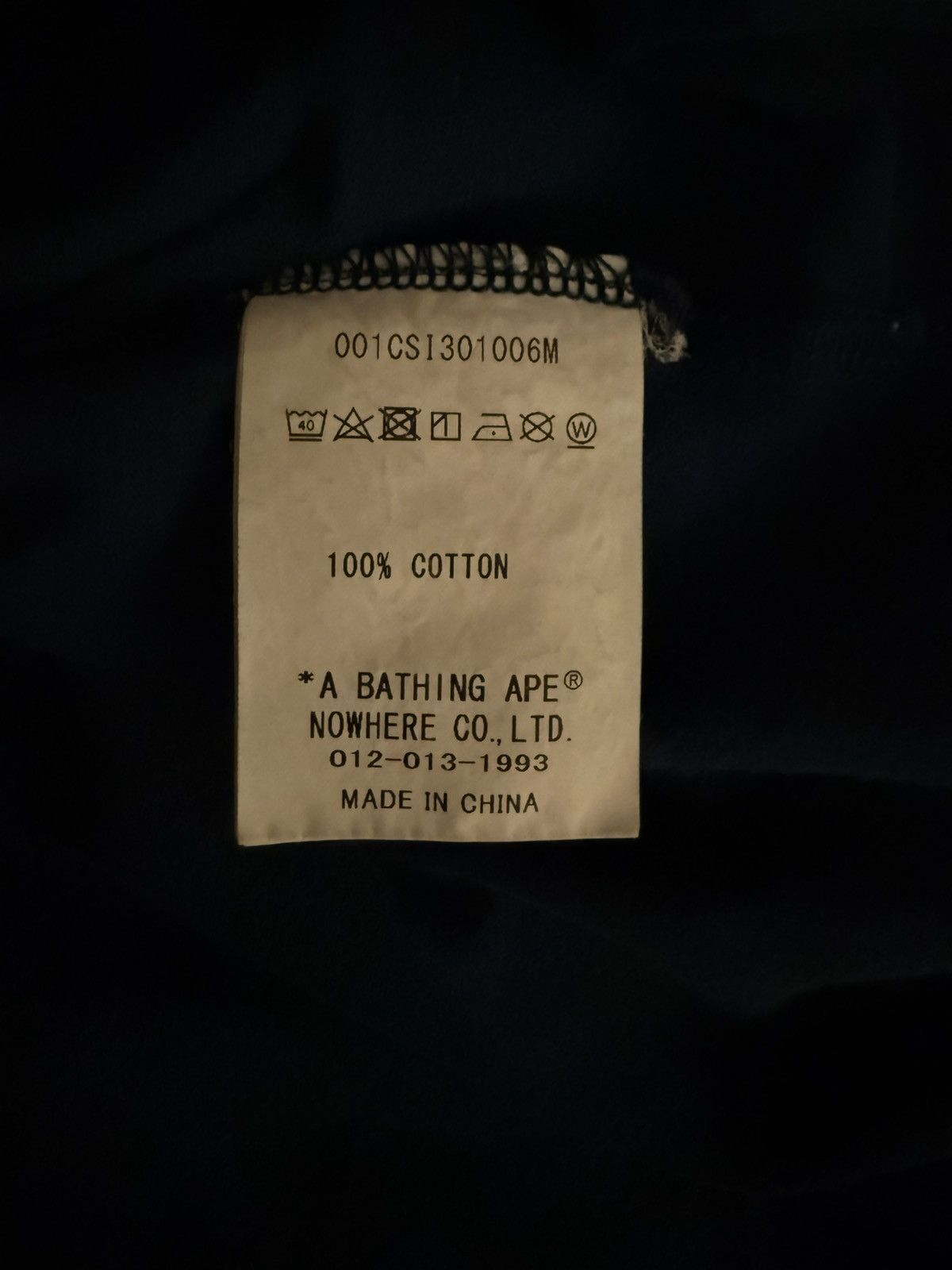 Bape BAPE In Lukewarm Water Tee Size US L / EU 52-54 / 3 - 4 Thumbnail