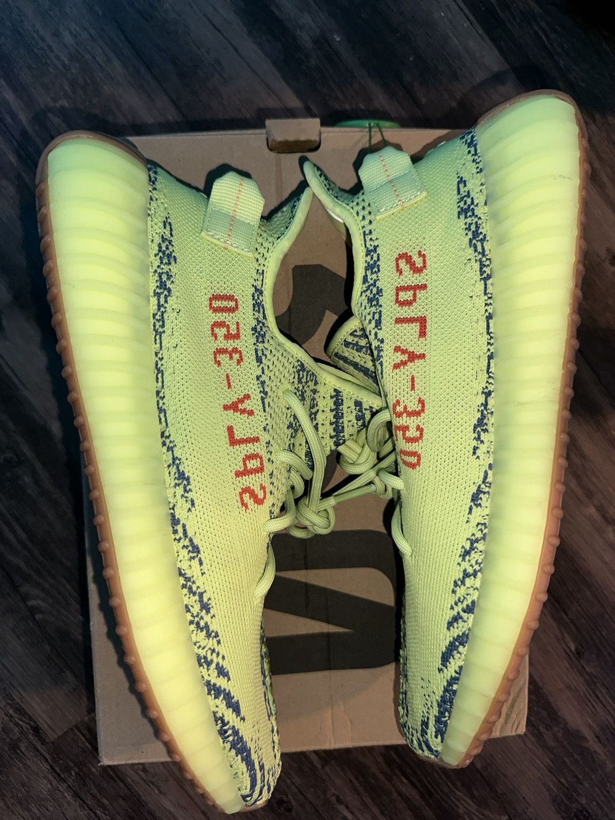 Adidas Adidas Yeezy Boost 350 V2 ‘Semi Frozen Yellow’ Size US 10.5 / EU 43-44 - 8 Thumbnail