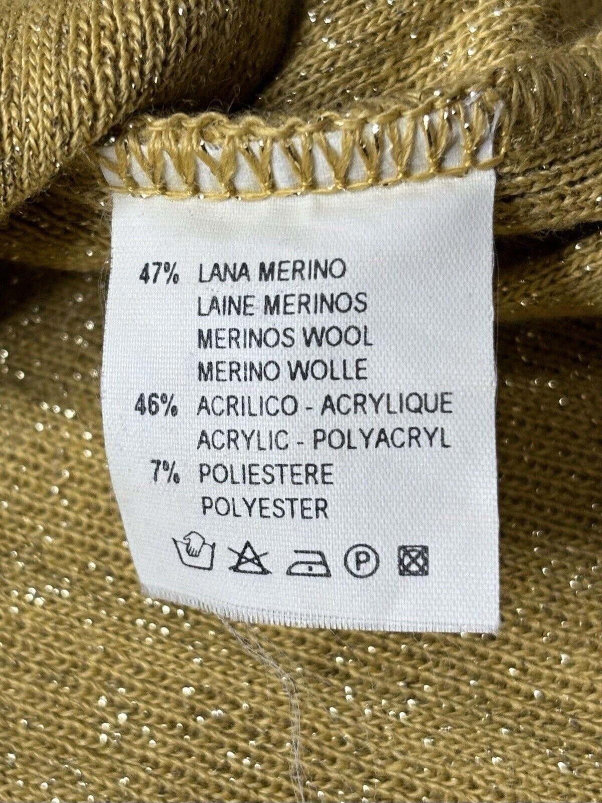 Other Morgano Merino Wool Blend Top Women's XS Metallic Gold Italy Size XS / US 0-2 / IT 36-38 - 3 Thumbnail