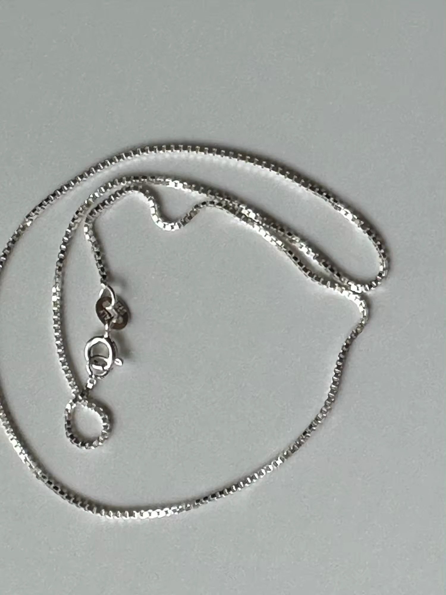 Jewelry × Vintage Unisex 1mm Thin Box Chain Necklace Size ONE SIZE - 5 Thumbnail