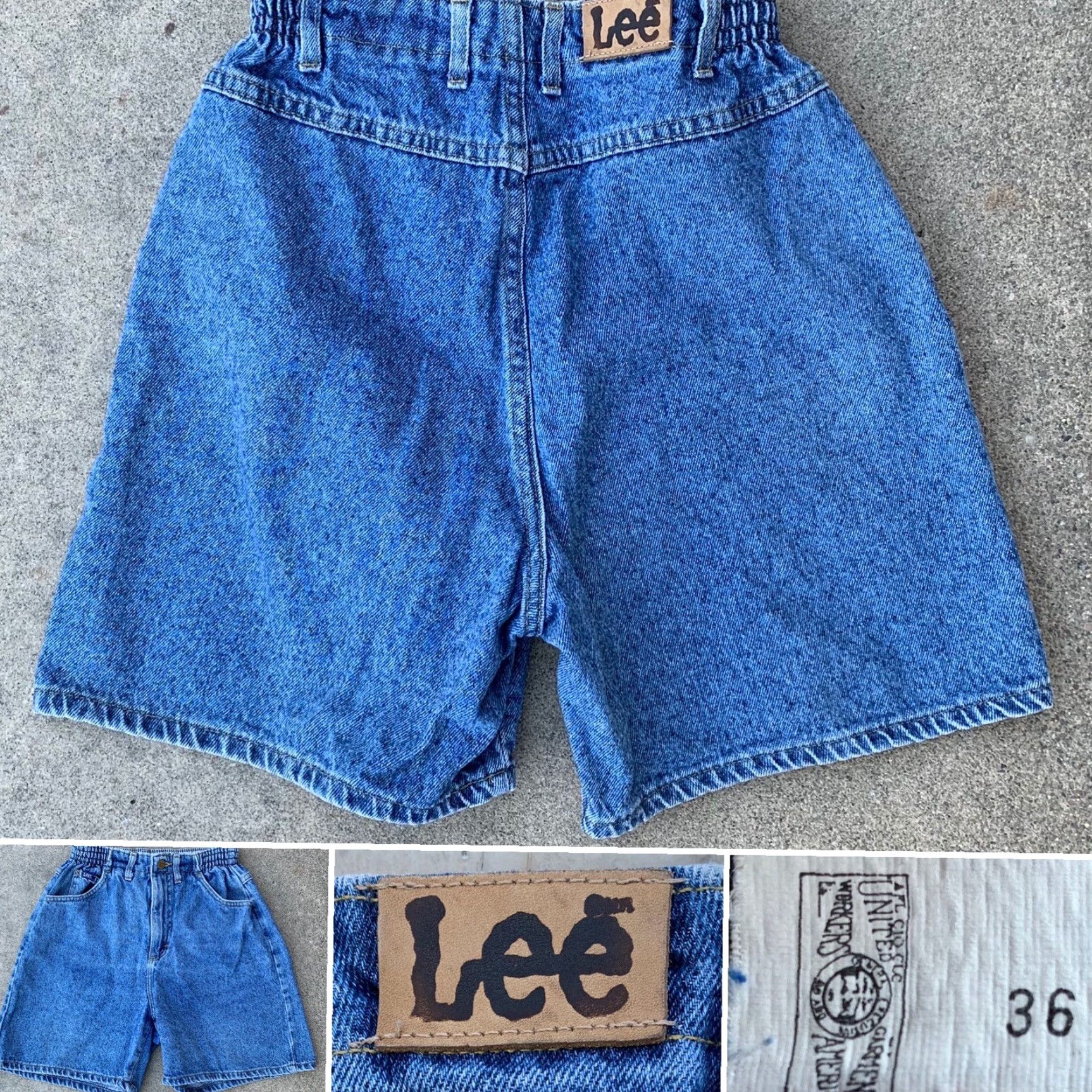 Lee VINTAGE Lee Jeans High Waist Denim Union Made USA 6P 25” To 26” Waist Petites Blue Denim Shorts Shirt? Size M / US 6-8 / IT 42-44 - 2 Thumbnail