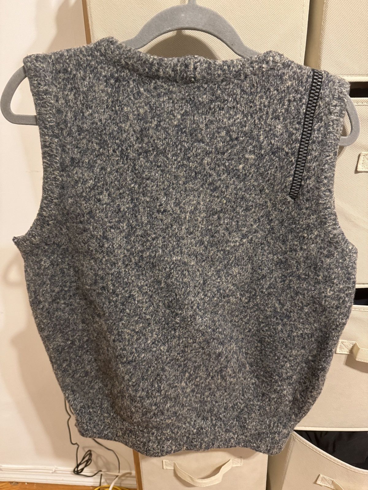 Dirk Bikkembergs Rare vintage Grey melange zipper tank Size US L / EU 52-54 / 3 - 2 Thumbnail