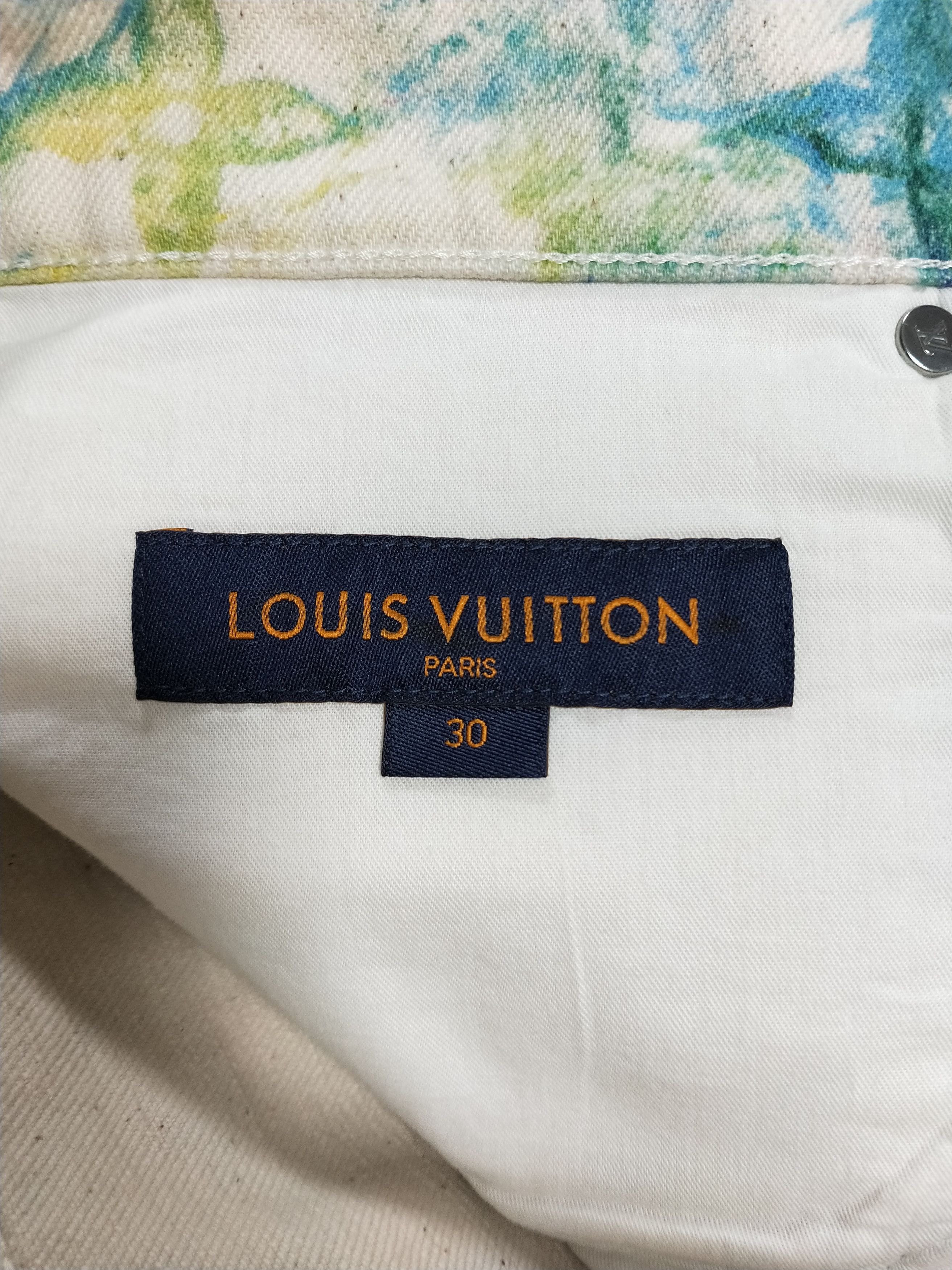 Louis Vuitton Pastel Monogram Denim Jeans Size US 31 - 5 Thumbnail