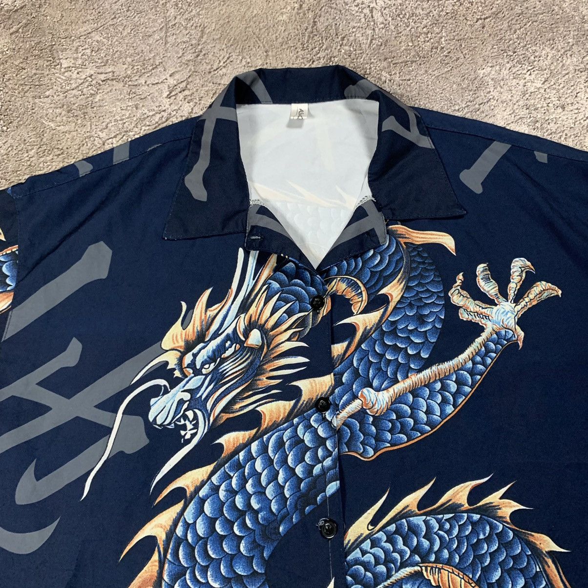Vintage Vintage 90s Dragon Embroidered Button Up Shirt Japanese Stre Size US XL / EU 56 / 4 - 3 Thumbnail