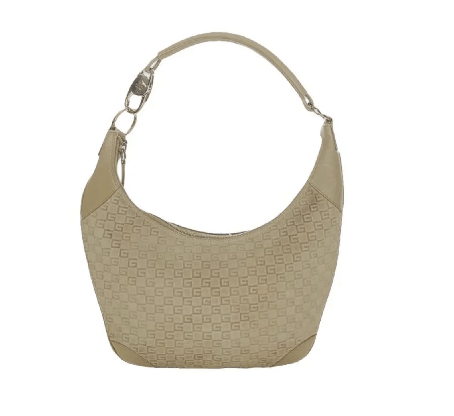 Gucci Gucci GG suede beige hobo leather bag Size ONE SIZE - 1 Thumbnail