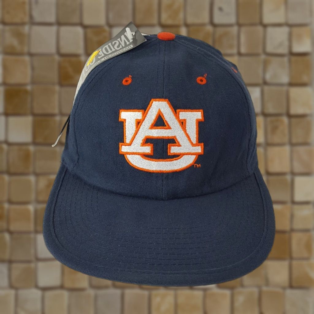 Vintage VINTAGE Auburn Tigers Adjustable Reversible Baseball Cap Hat - Blue - College Sports - 90s - Mens Size ONE SIZE - 1 Thumbnail