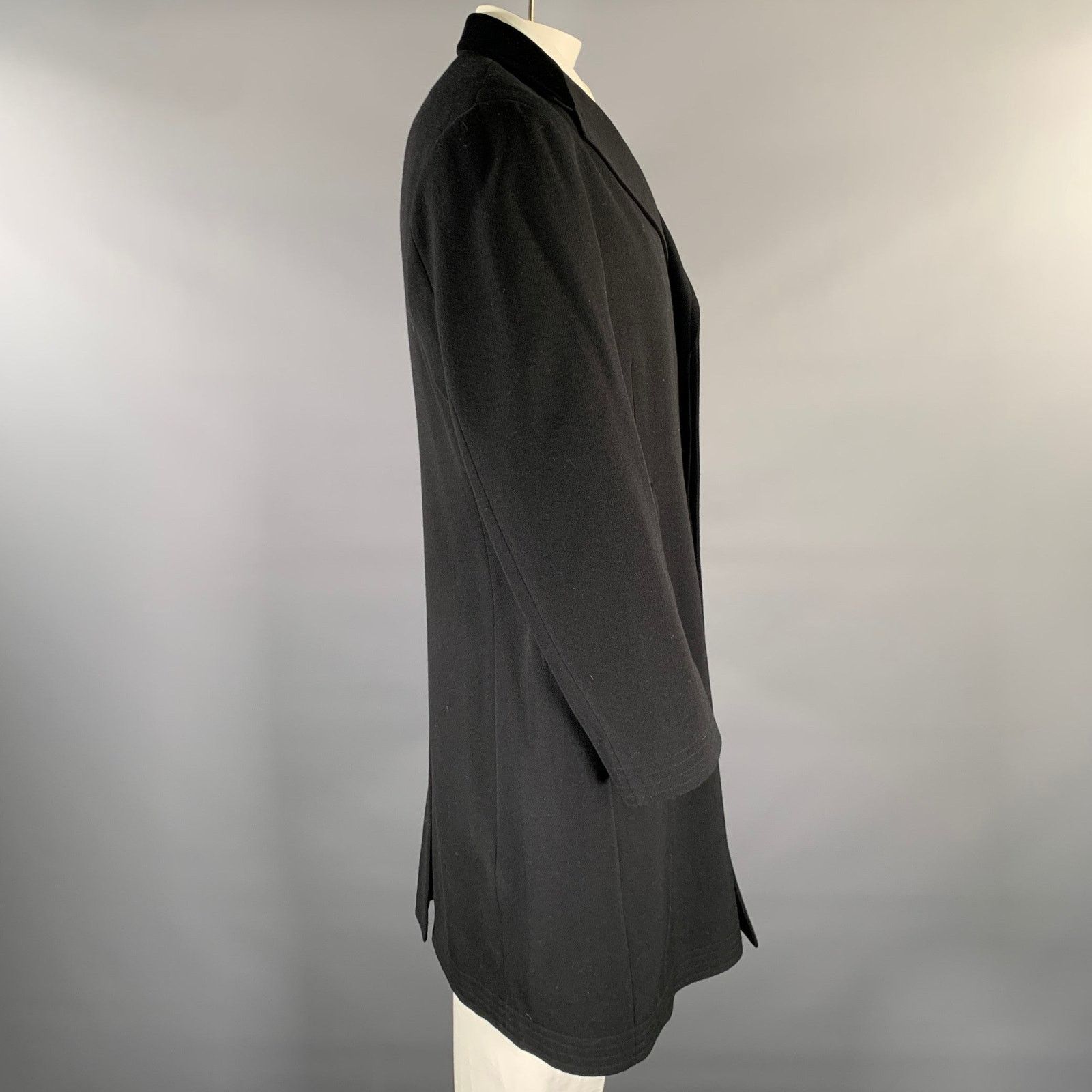 Ralph Lauren RALPH LAUREN Size 44 Black Wool Notch Lapel Coat Size US S / EU 44-46 / 1 - 3 Thumbnail