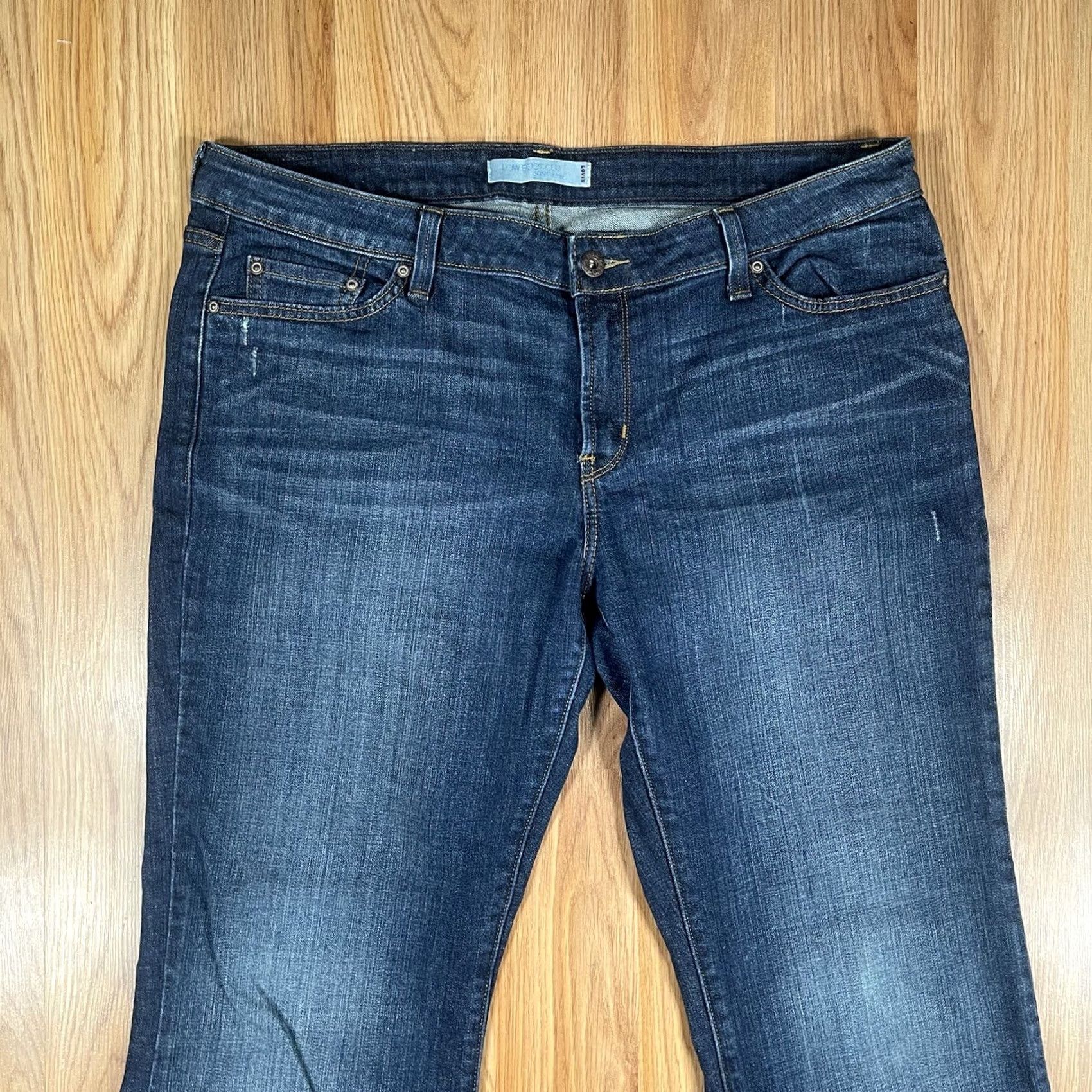 Levi's Levi's Womens 16M Bootcut Jeans Blue Wash Denim Pants Stretch Mid Rise Size 38" / US 16 / IT 52 - 2 Thumbnail