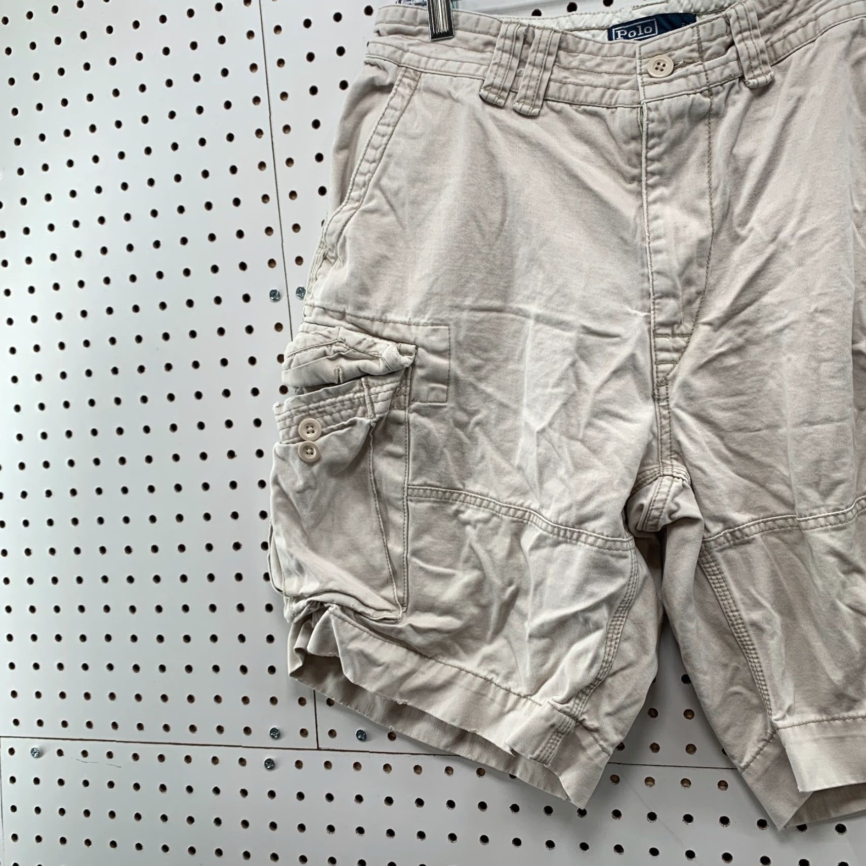 Polo Ralph Lauren VINTAGE Polo Ralph Lauren Cargo Shorts Mens 32 Ivory Utility Pocket Size US XS / EU 42 / 0 - 3 Thumbnail