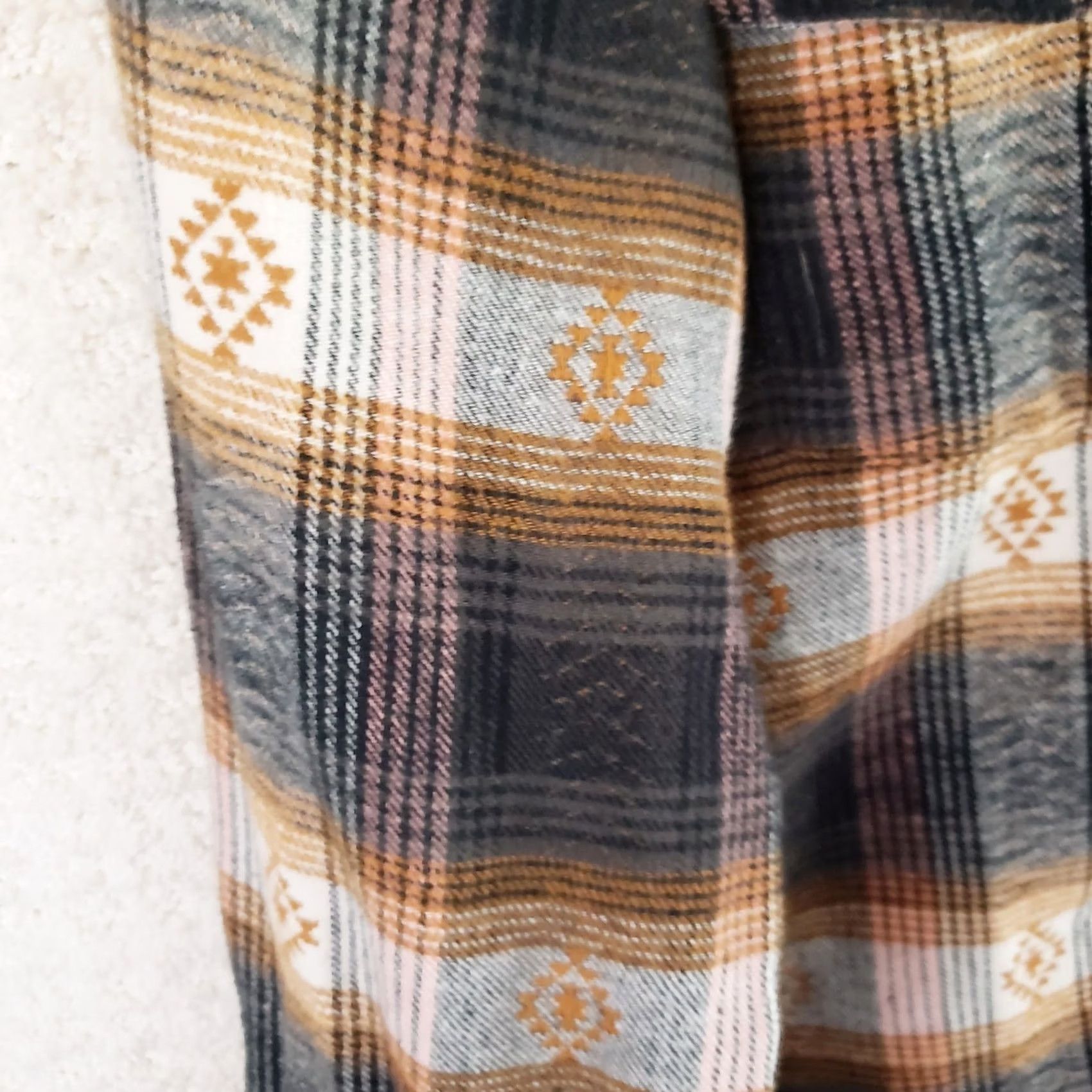 Vintage Shyanne Western Flannel Shirt Womens M Brown Plaid Pearl Snap Long Sleeve Size M / US 6-8 / IT 42-44 - 7 Thumbnail