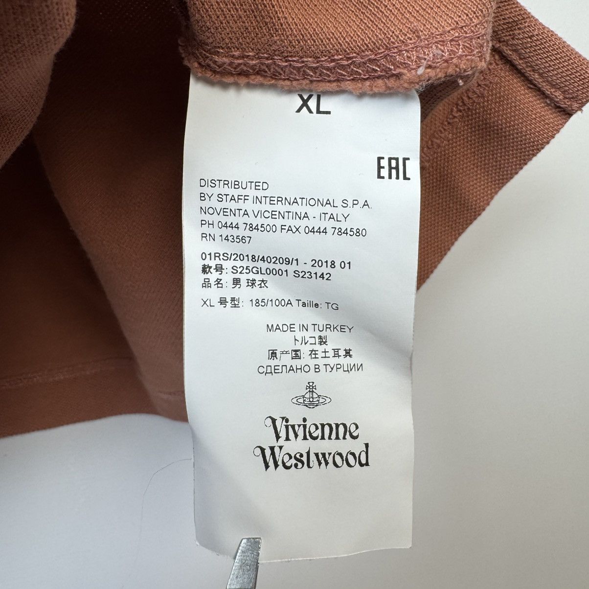 Vivienne Westwood Vivienne Westwood Polo T-Shirt Short Sleeve Sz XL Size US XL / EU 56 / 4 - 4 Thumbnail