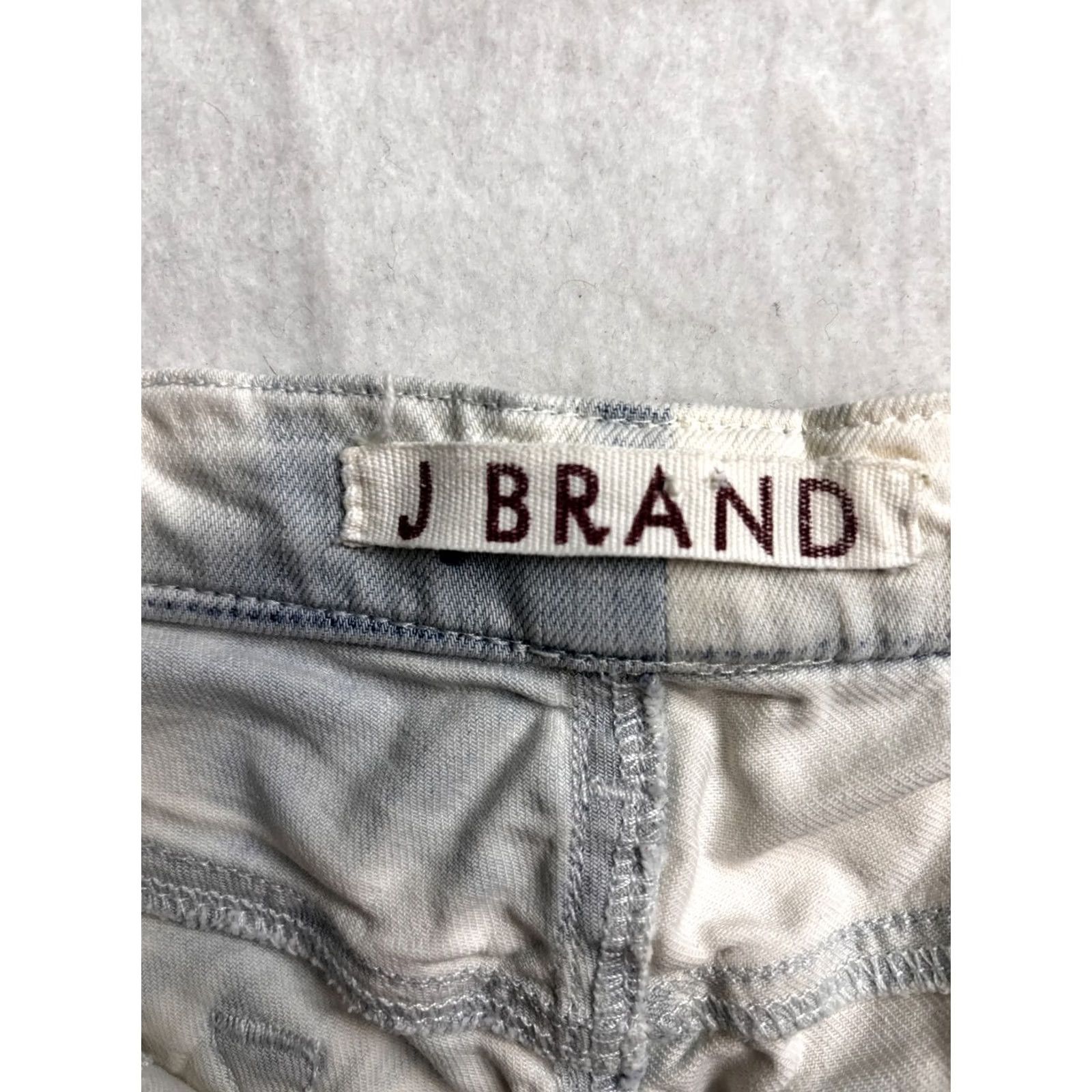 J Brand J Brand Jeans Womens 28 Blue JANIS Low Rise Skinny Bleached Tie Dye Wash Women 32x25 Size 28" / US 6 / IT 42 - 2 Thumbnail