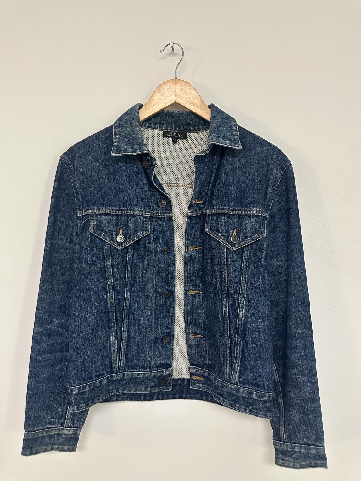 image of A P C Denim Jacket, Men's (Size XS)