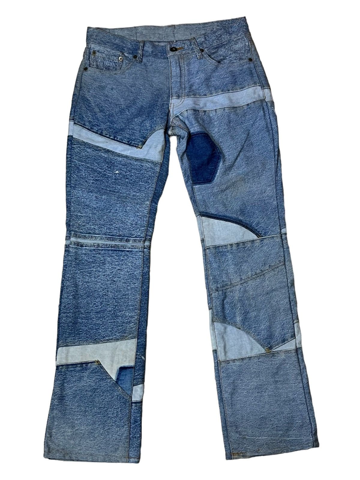 Japanese Brand SICK🔥JAPANESE PATCHWORK JEANS inspired hysteric glamour Size US 30 / EU 46 - 1 Thumbnail
