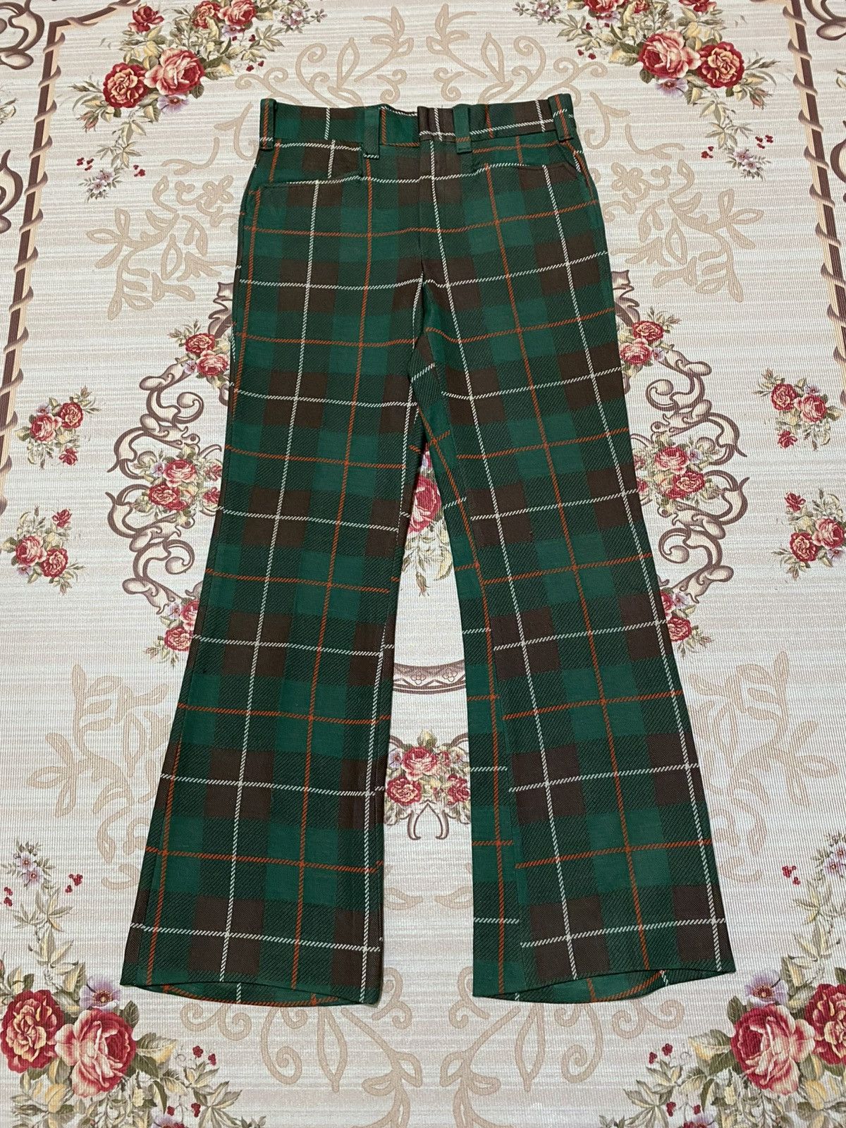 Lee 70s Vtg Lee Tartan Plaid Pants Size US 31 - 2 Thumbnail