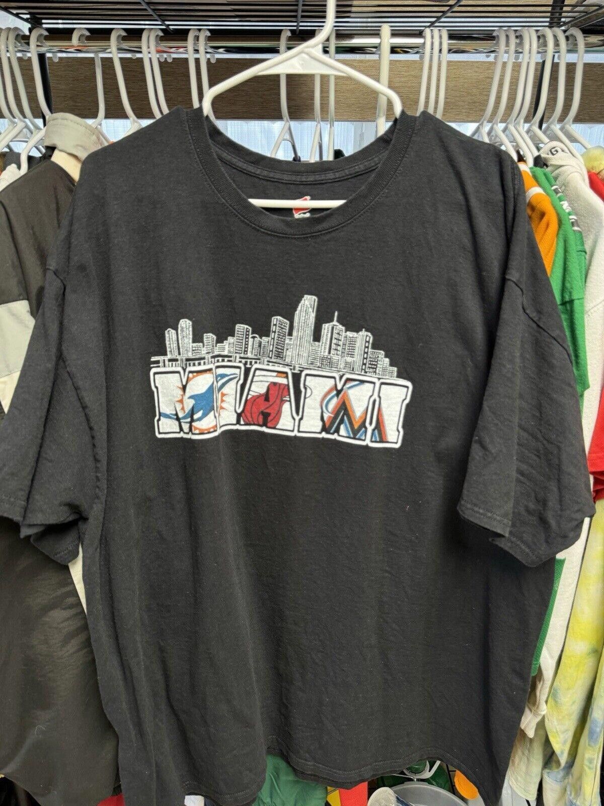 Hanes Hanes Miami Home Teams Tshirt Size US XXL / EU 58 / 5 - 1 Thumbnail