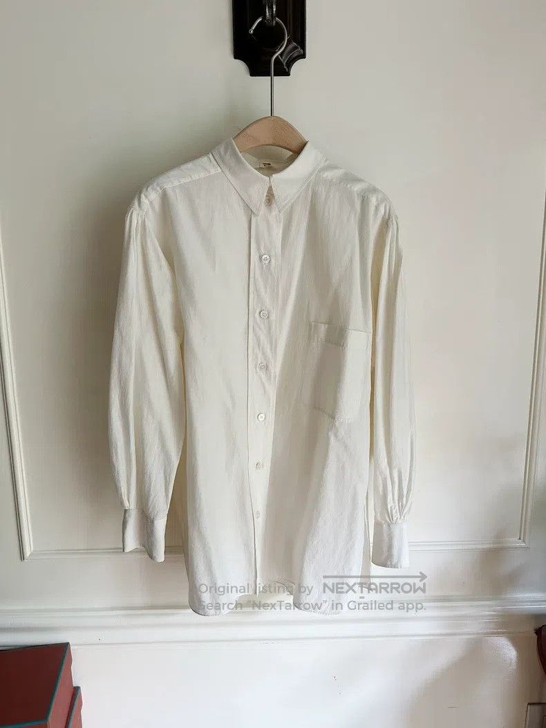 Hermes Hermes White Stand Collar Shirt Size XXS / US 00 / IT 34 - 4 Thumbnail