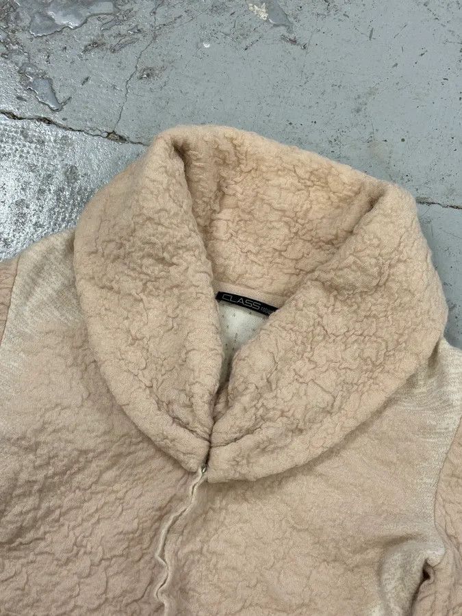 Roberto Cavalli Roberto Cavalli Class Beige Wool Mohair Cropped Cardigan Size M / US 6-8 / IT 42-44 - 4 Thumbnail