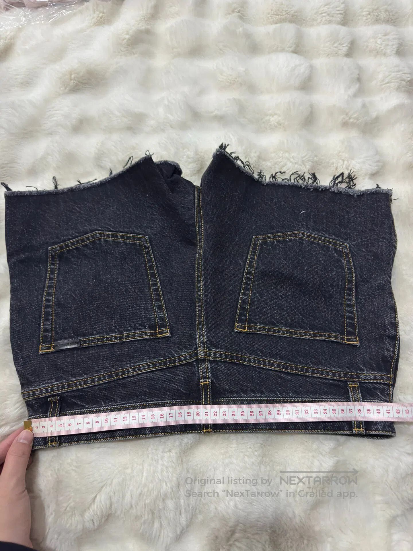 Saint Laurent Paris Saint Laurent Paris Distressed Denim Shorts| Size US 30 / EU 46 - 6 Thumbnail