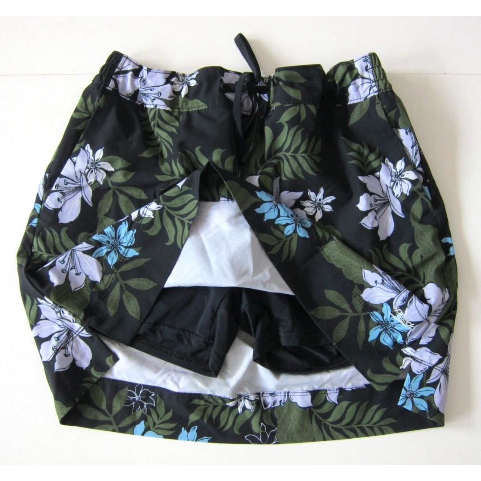 Speedo Speedo Black Green Blue Floral Short Lined Tennis Running Skort Women Small Size 28" / US 6 / IT 42 - 7 Thumbnail