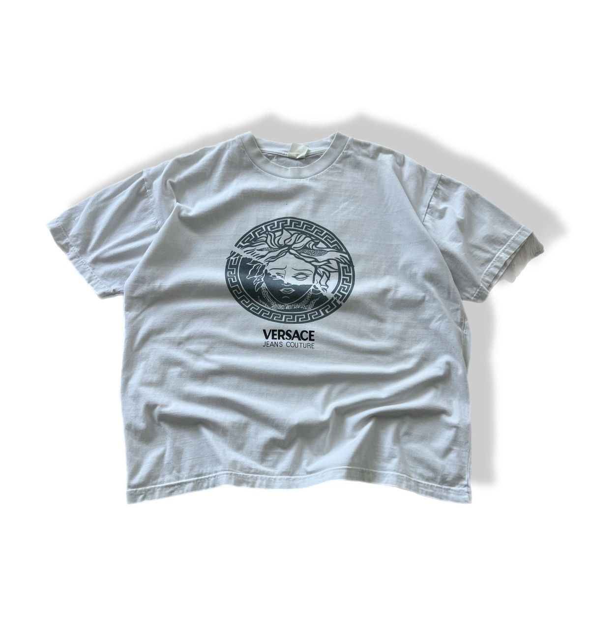 Versace Versace Jeans Couture T-shirt Logo Tee White Vintage Size US M / EU 48-50 / 2 - 1 Thumbnail